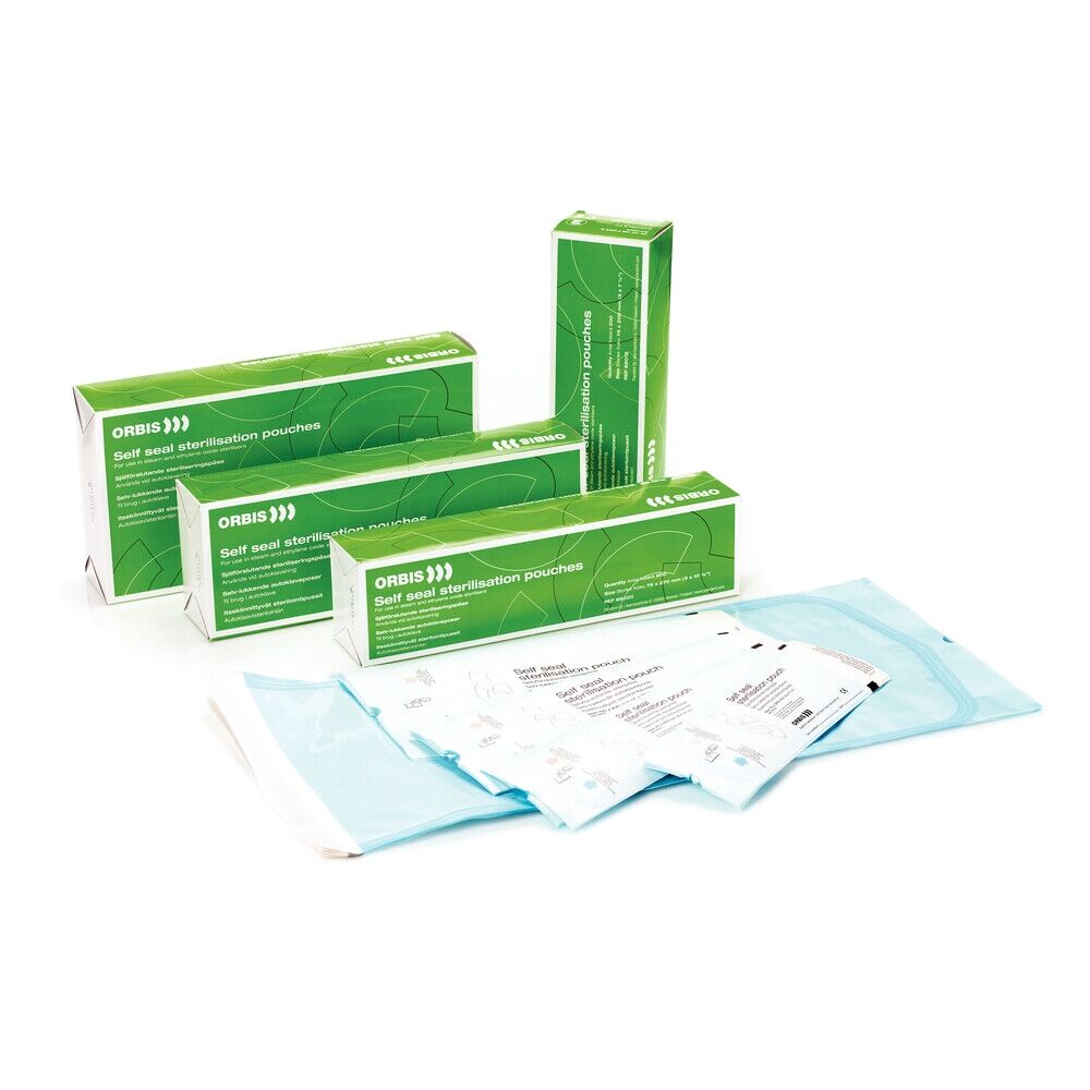 ORBIS Selvklebende Autoklavposer 270x350mm 1 X 200 Stk NO1 orbis-selvklebende-autoklavposer-270x350mm-1-x-200-stk-no1