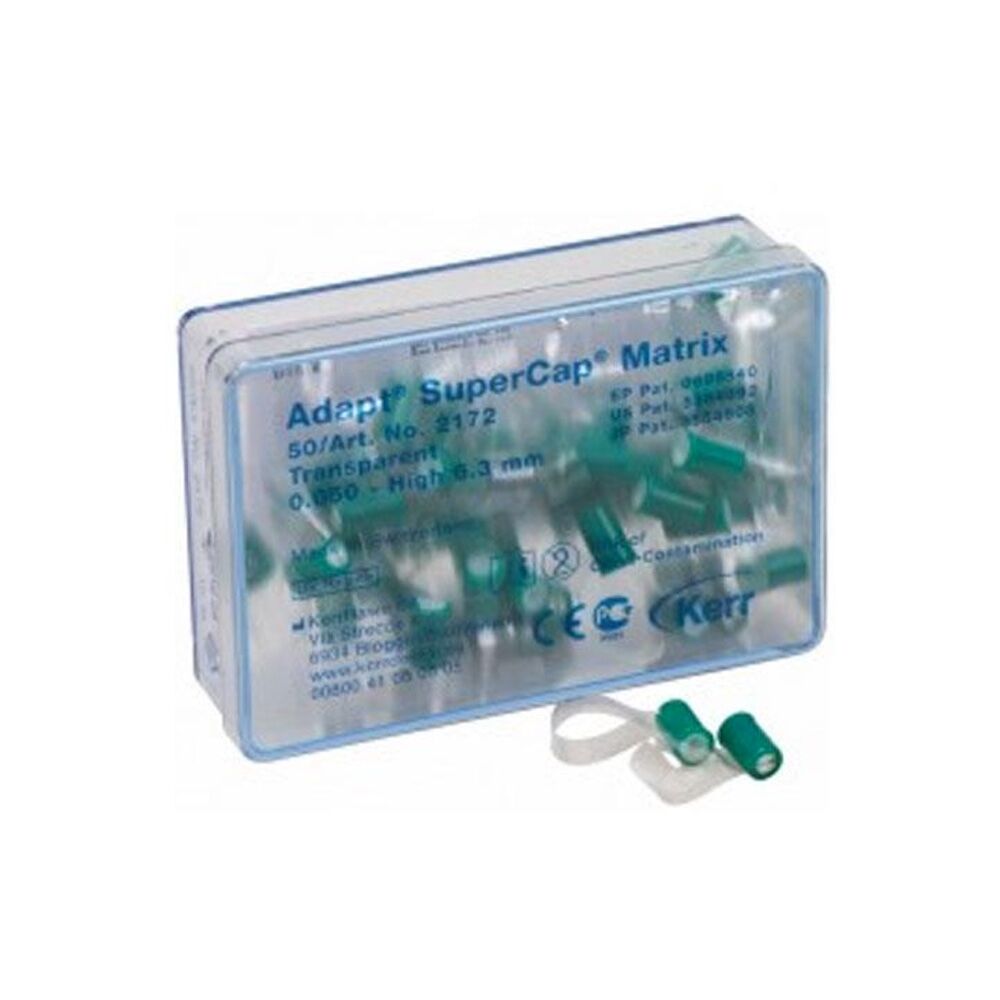Kerr Adapt SuperCap plastmatrise 6,3mm grønn 1 x 50 stk — NO1